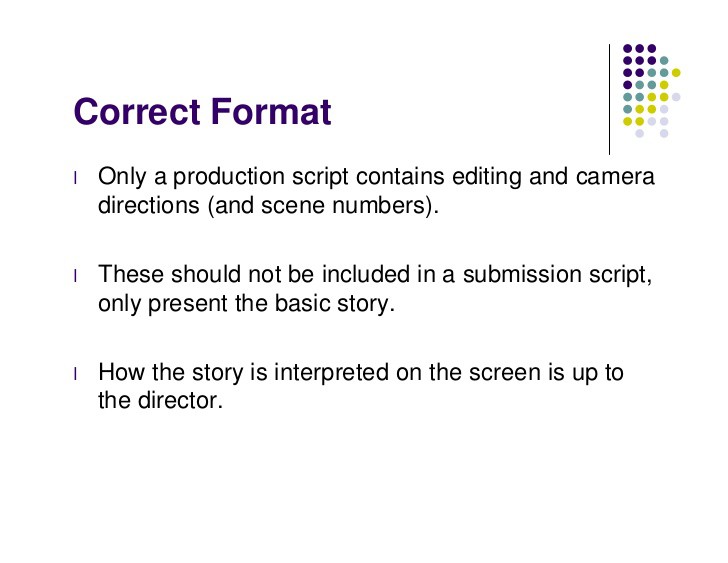 formatting instructions